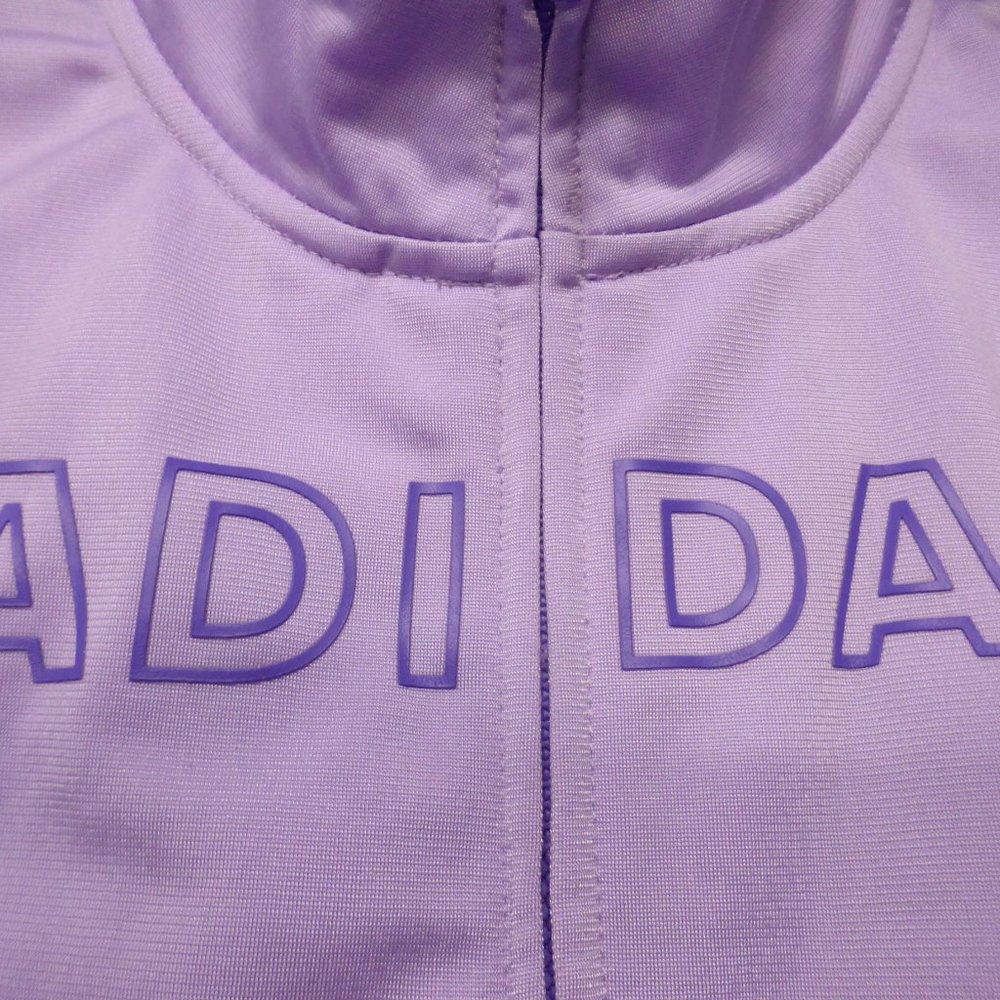 ADIDAS, size 6, lilac zip up jacket *light stain - Picture 4 of 6
